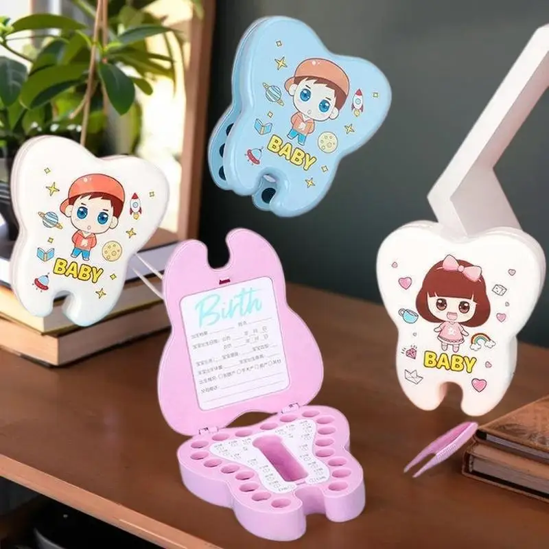

1Pcs Collection Commemorative Box For Girls And Boys Change Teeth Children's Collection Box Baby Teeth Storage Box