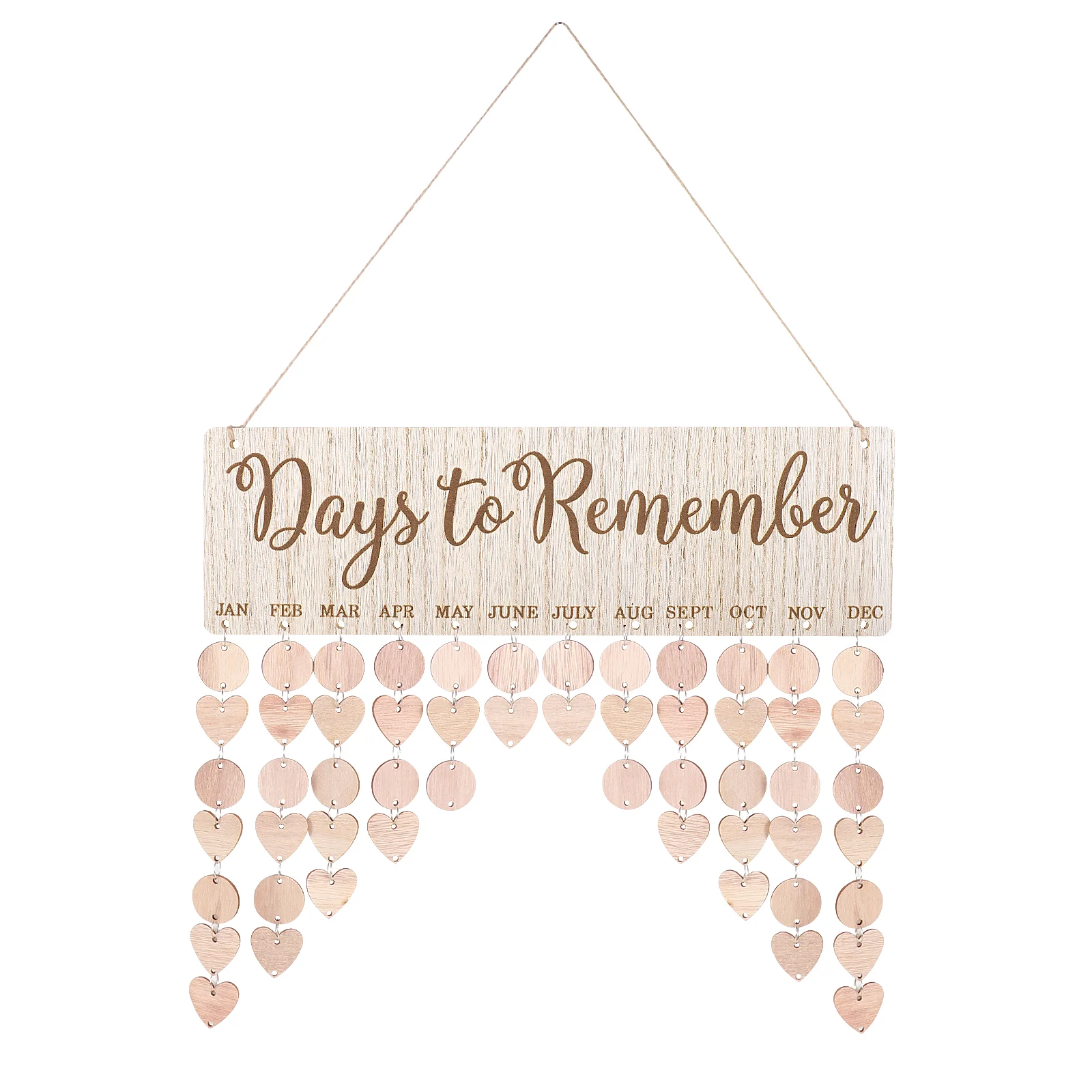 

Home Accents Decor Sign to Remember Birthdays Reminder Board Cartoon Calendar Hanging Wall Calendars