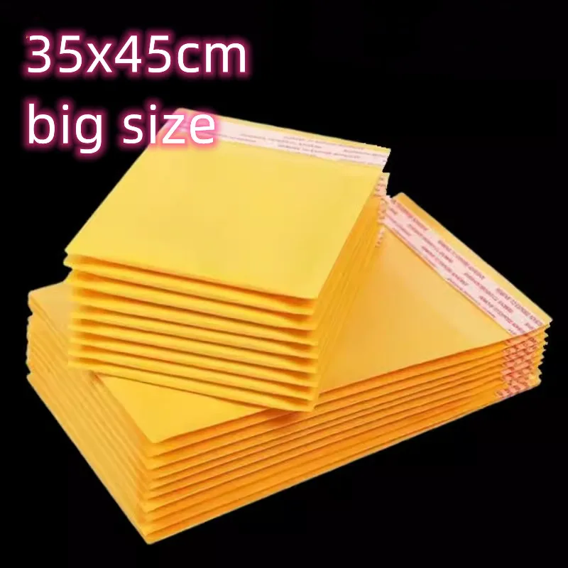 bubble envelope adequado para suprimentos para pequenas empresas envio bolsas de embalagem mailers atacado 10 pcs por pacote 35x45cm amarelo cor 01