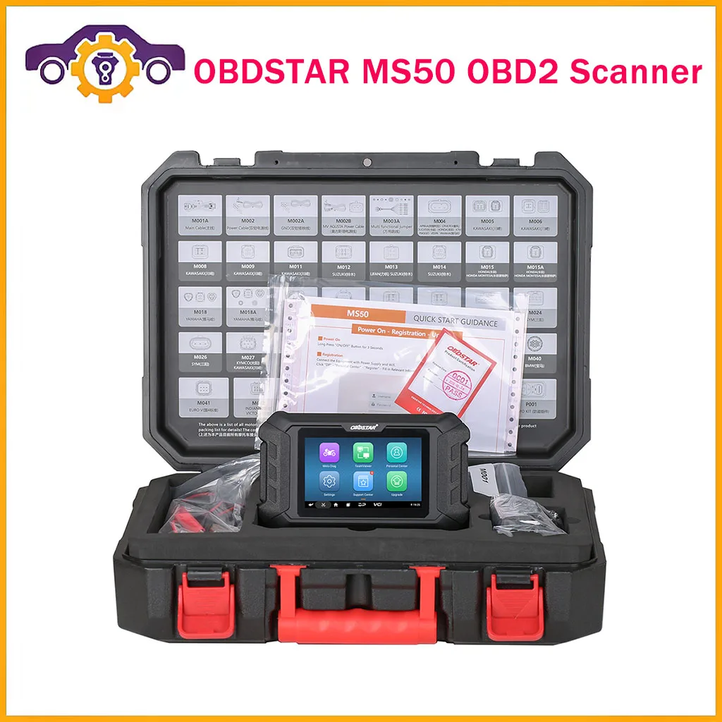 OBDSTAR MS50 Standard version Motorcycle Scanner Motorbike Diagnostic Tool Supports Code Reading For H-onda/Ya-maha/P-GO/S-uzuki