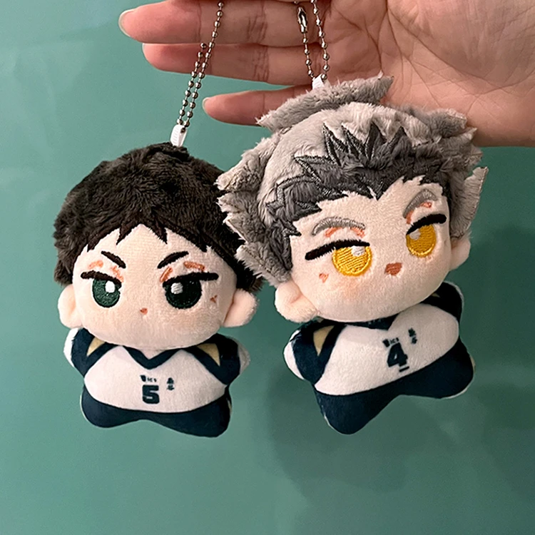 

Anime Haikyuu! Kotaro Bokuto Akaashi Keiji Cosplay Starfish Body Plush Doll Pendant 12CM embroidery Keychain Mascot Gift Cartoon