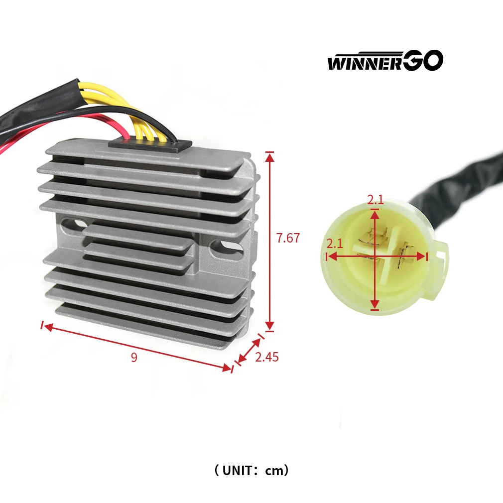 WINNERGO Spannungsregler-Gleichrichter für Yamaha Außenbordmotor 80-100 PS 4-Takt 2000-2005 PN F100 F80 67F-81960-12-00 67F-81960-11-00 – Detail 3