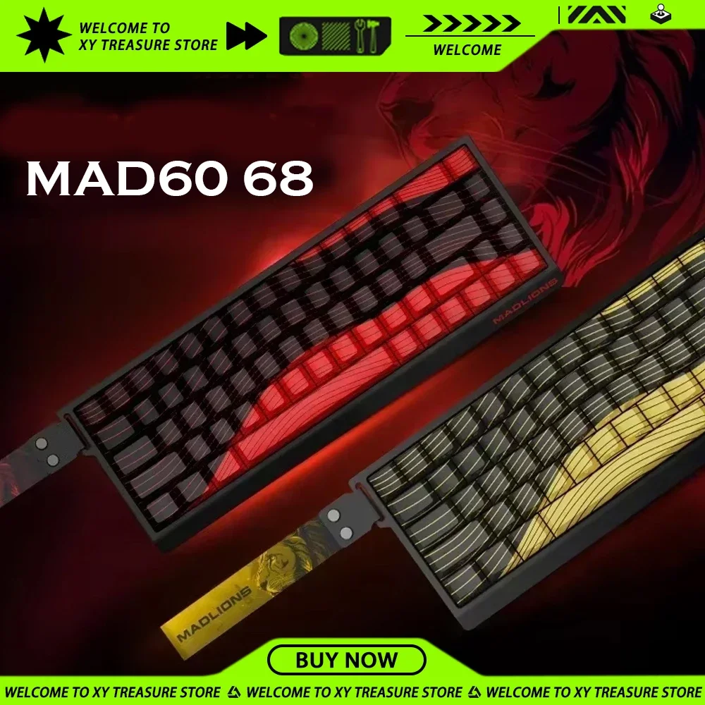 Madcatz MADLIONS Mad60 68 HE Mechanical Keyboard 8K Polling Rate Hot Swap Low Delay Custom Magnetic Switch Esports Keyboard