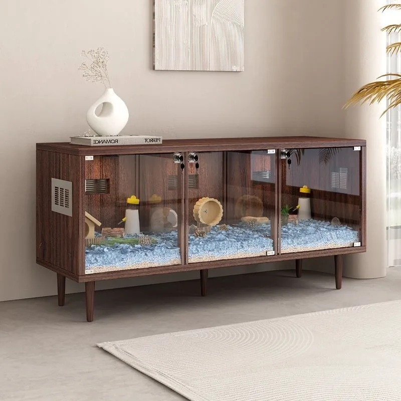Medieval style blind date cage living room four seasons universal waterproof hamster feeding box, golden bear cage anti-gnawing
