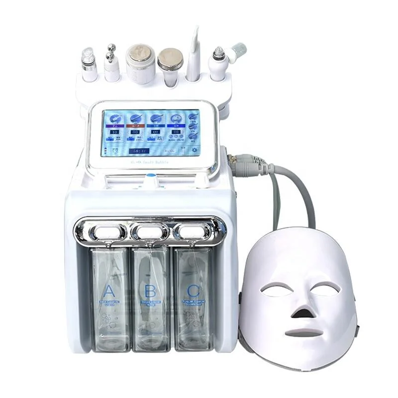 2023 best selling Hydrofacials Machine 7 In 1 Hydro Radiofrequency Oxygen Water Dermabrasion Device SPA Salon with Led Mask