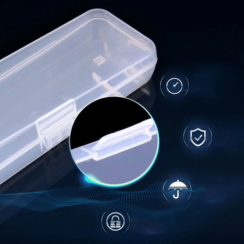 Men Universal Shaver Storage Box Handle Box Full Transparent Plastic Case Razor Boxs Eco-Friendly PP Shaving Box High Quality