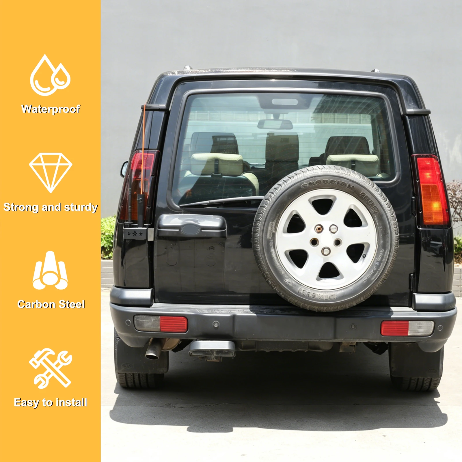 For Land Rover Discovery 2 LR2 1998-2003 Antenna Flag Pole Front Bumper Right Side Flagpole Holder