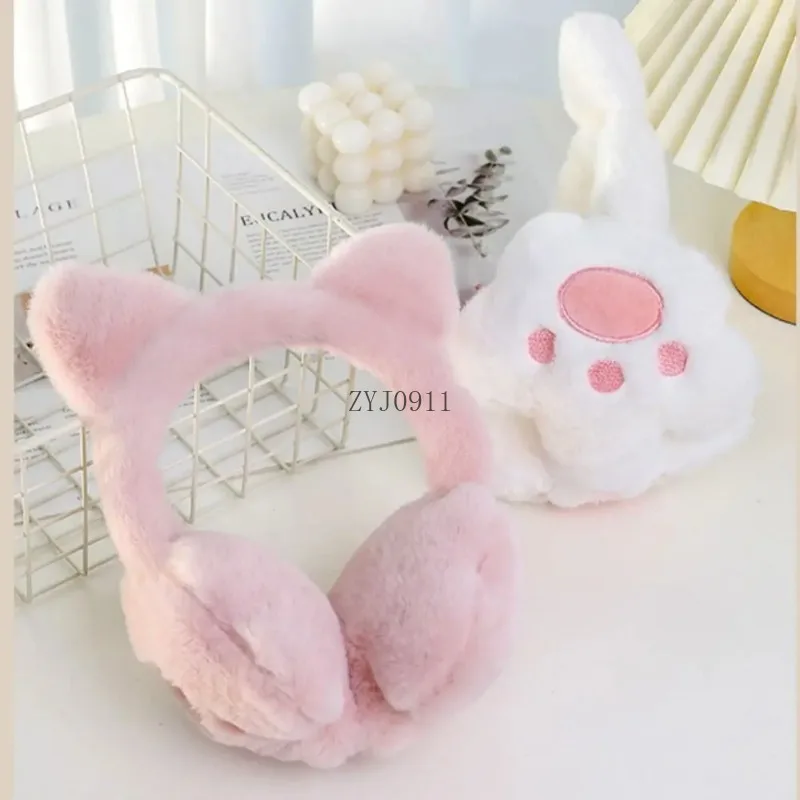 * 1PC Carino Peluche Gatto Artiglio Orecchio Più Caldo Earwrap Cartoon Inverno Caldo Paraorecchie Copertura D'orecchio Morbido Pieghevole Paraorecchie Per I Bambini Adulti