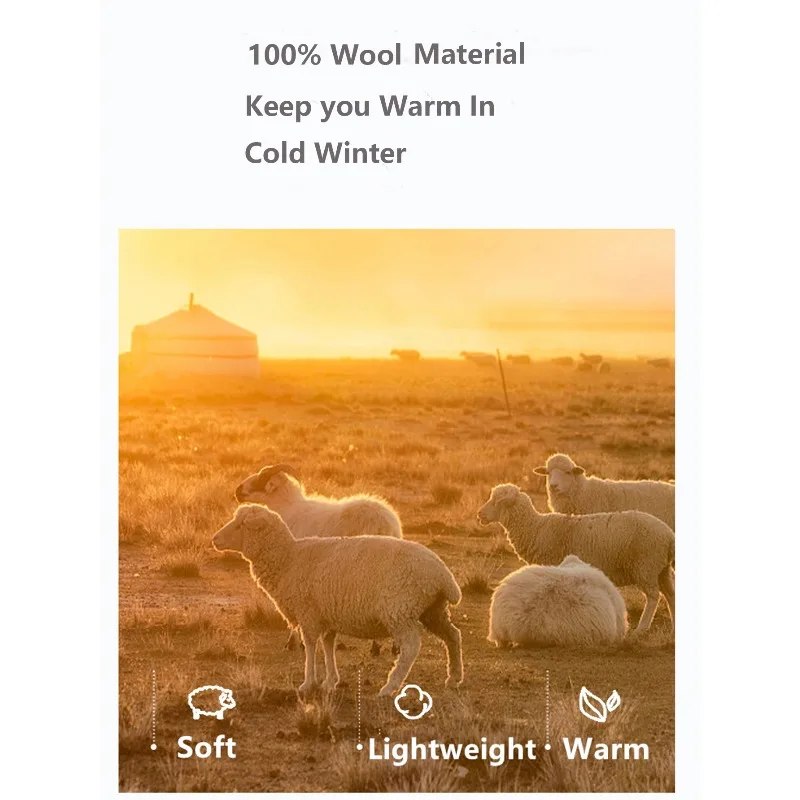 Women 100% Pure Wool Neck Gaiter Pattern Knit Winter Warm Soft Stylish Versatile Lightweight Breathable Cold Weather Accessory