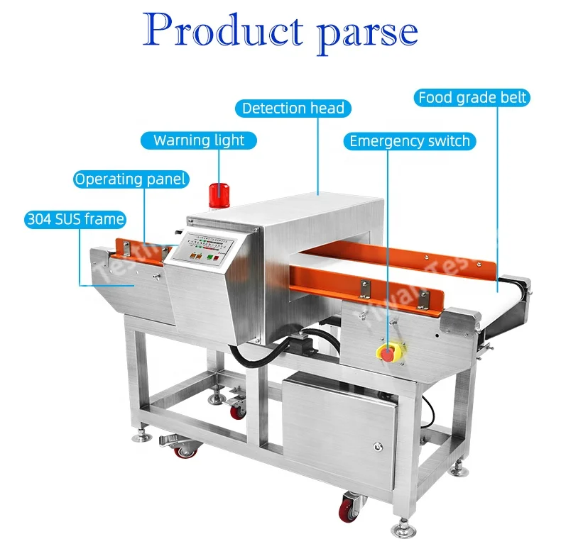 Can Customized High Performance Food Metal Scanner Industrial Metal Detector for Food