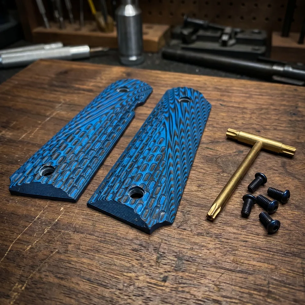 Full Size 1911 Custom Grips CNC Machined G10 Anti-Scratch Non Slip Handle Panel Accessories