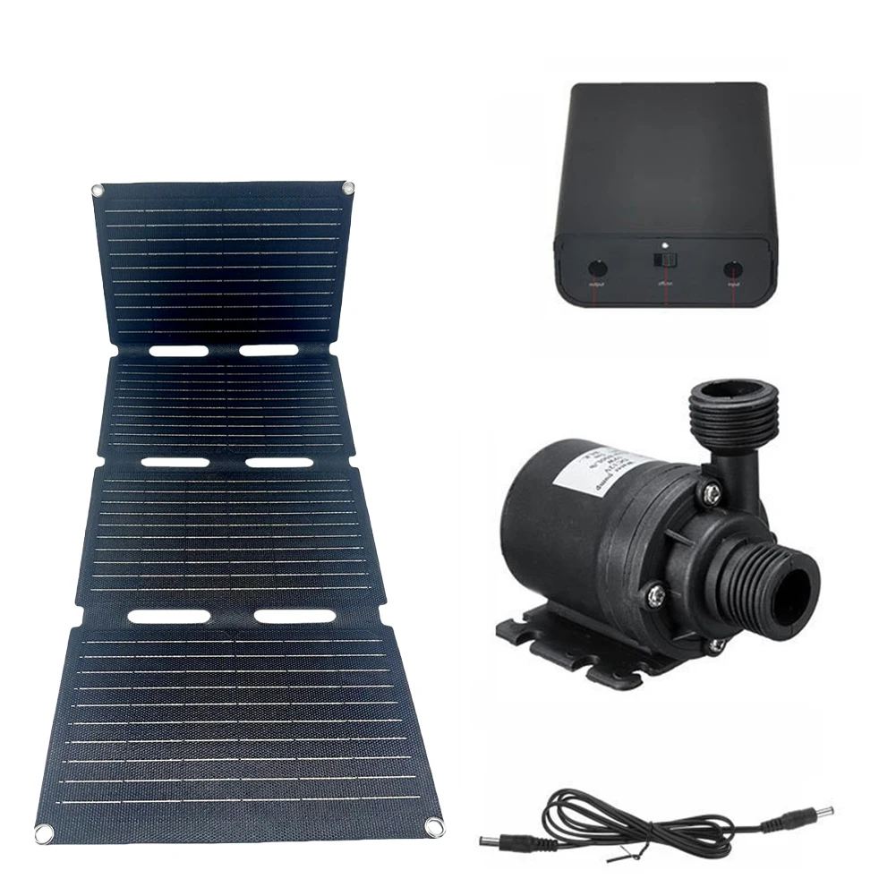 

875*315mm 800l h Pump Kit Multipurpose Solar Charging Kit Energy Conversion Rate 22 Compact Design 12V Brushless Motor