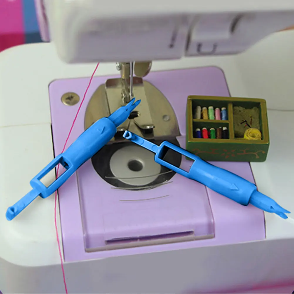 5/4/3/2/1PCS Manual Needle Threaders Plastic Compact Efficient Threadering Gadget Sewing Machine Tools Embroidery Tool Accessory