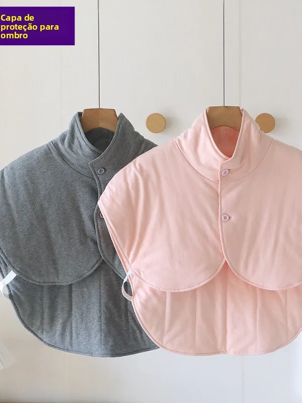 純綿ショルダープロテクター-睡眠用暖かい服-エアコン付き環境用-メンズスタイル-伝統中国医学-ヘルスケア