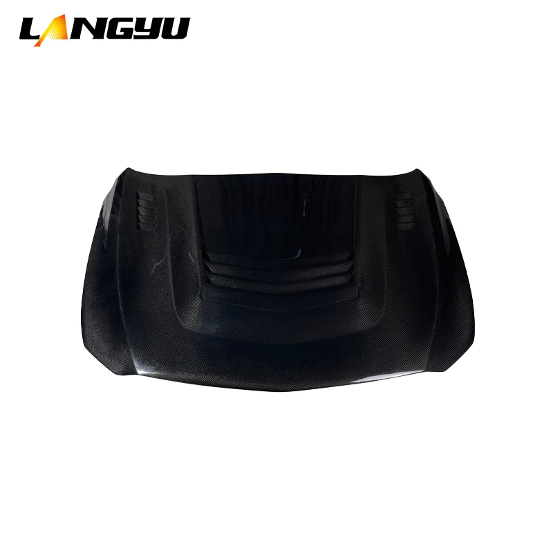 LANGyu 2020+ Exterior Accessories CT5 Type-D Carbon Fiber Engine Hood for Cadillac CT5 Bonnet 2