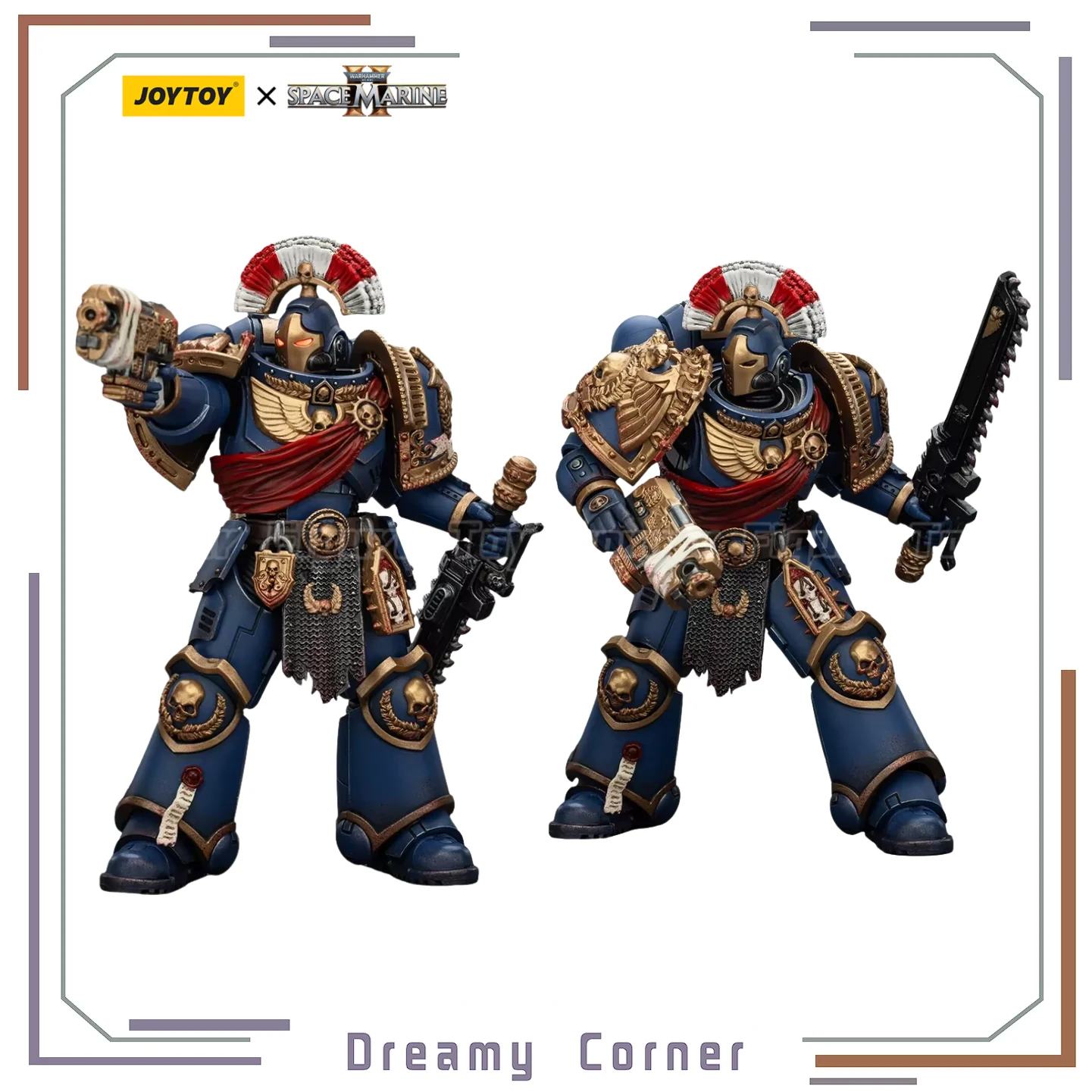 【In Stock】JOYTOY Ultramarines Relic Secundus Armour with Artificer Bolt Rifle Chains Word and Bolt Pistol 1/18 Action Figure Toy