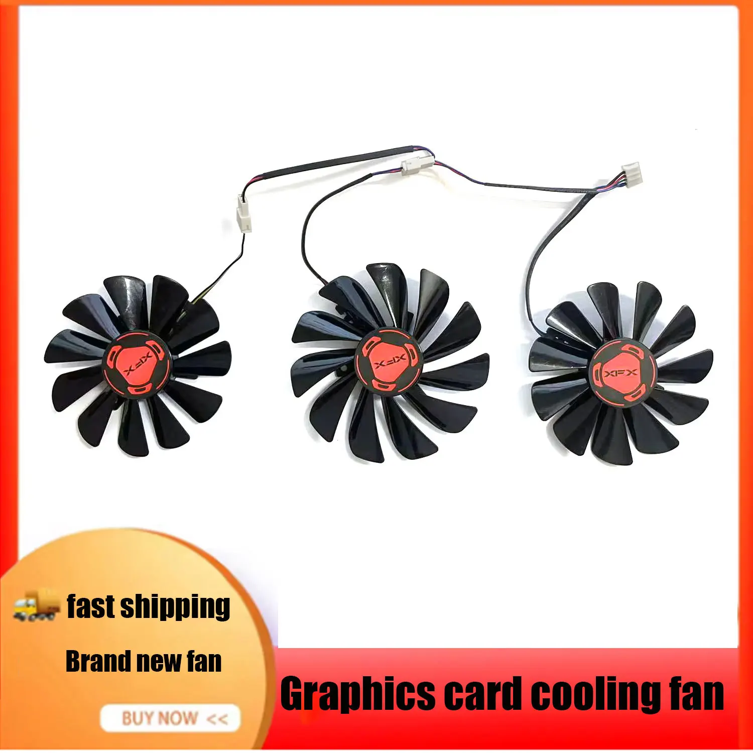 New 95MM 85MM 4PIN CF1010U12S Fan for Radeon RX 5600XT 5700 5700XT 6GB THICC III Ultra Snow Wolf Overseas Edition Graphics Card