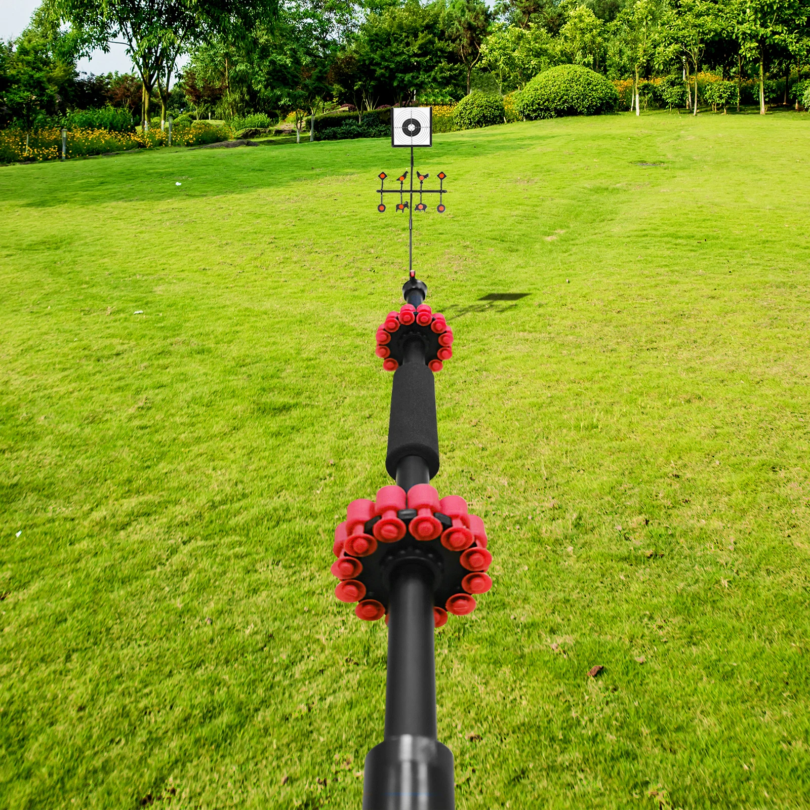 Pistola de soplado de entrenamiento profesional, tubo de soplado dedicado de competición con 4 tipos de dardos, calibre 40, actualización de 36 pulgadas