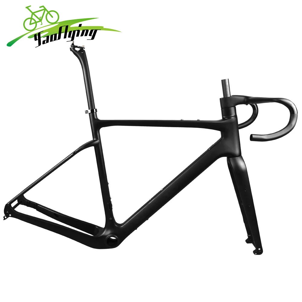 Airwolf Max Tires 700*45C Carbon Bicycle Gravel Frame 49 52 54 56 58cm Bike Cyclecross Bike Frame BB386 Bicycle Frame