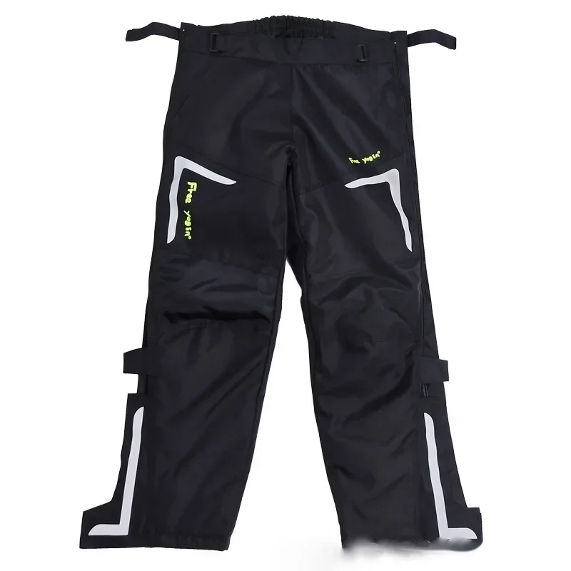 Men's Motorcycle Reflective Textile Over-Pants Chaps Winter Pants Windproof Warm Zipper Closure Quickly Away Removable