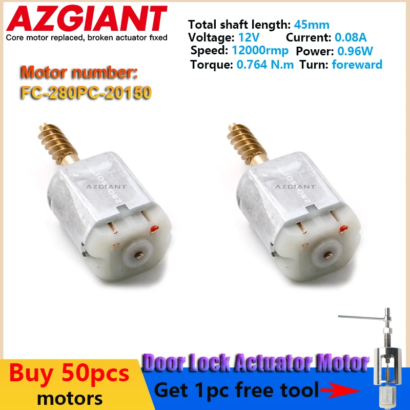 

1-50pcs FC-280PC-20150 Auto Central Door Lock Motor For Toyota Solara/Starlet EP91/Allion T240/245/ Aygo/Noah/Voxy R40 MK1 tool