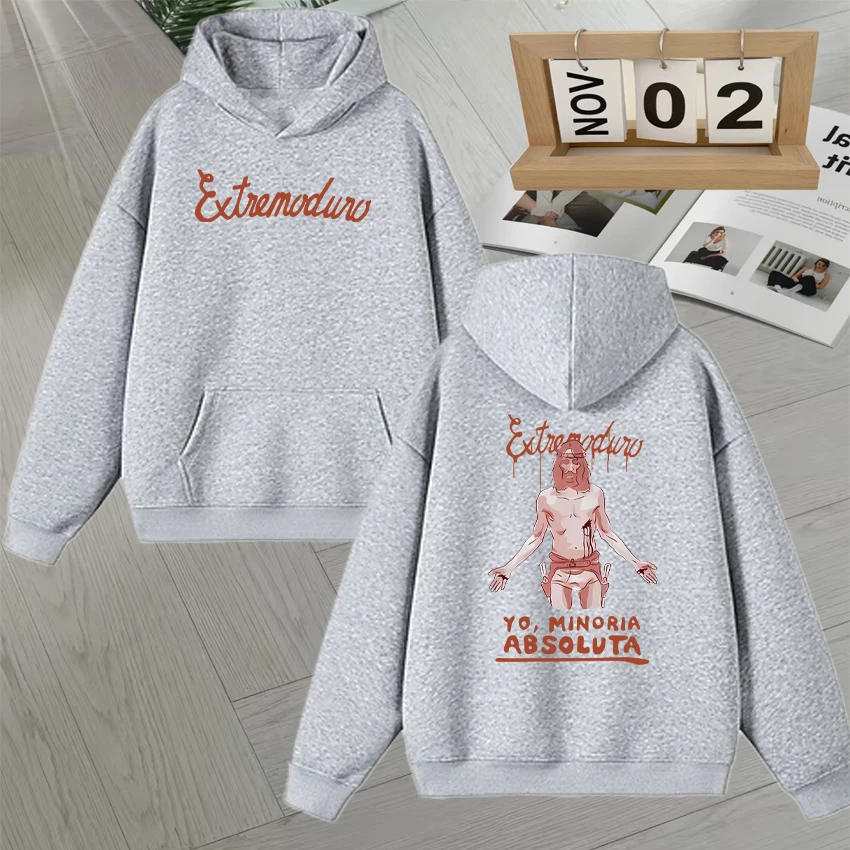 Rock Band Extremoduro Yo,minoria Absoluta Graphic Double Sided Print Hoodie Unisex goth Fleece Sweatshirts Men Women Pullovers