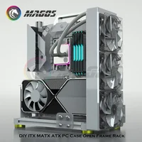 DIY Gamer Cabinet ITX MATX ATX Chassis,Computer Case Open Case Study,MOD Water Cooling Desktop Gaming PC Cabinet 5