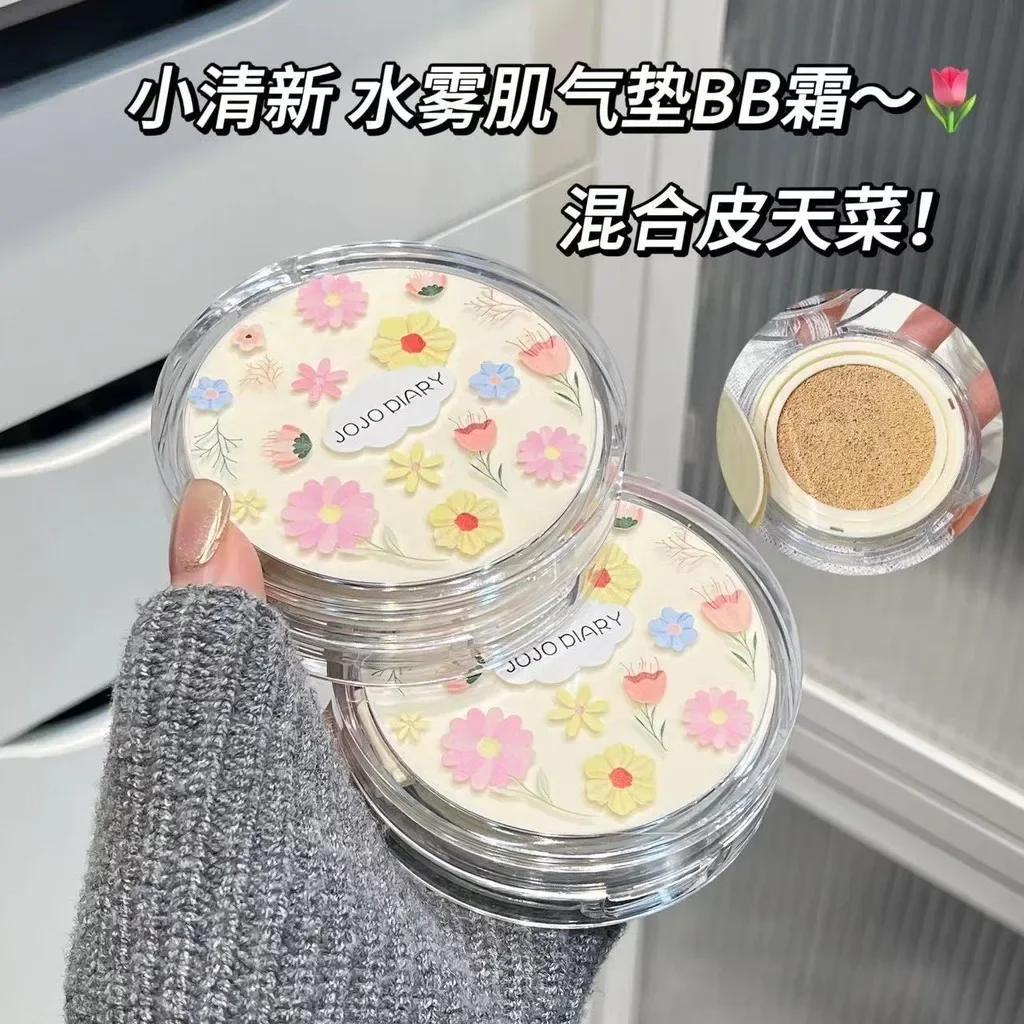 JOJO DIARY-Base con cojín de aire, crema BB CC, corrector mate sin poros, maquillaje blanqueador, cosmético, Base para iluminar la cara resistente al agua