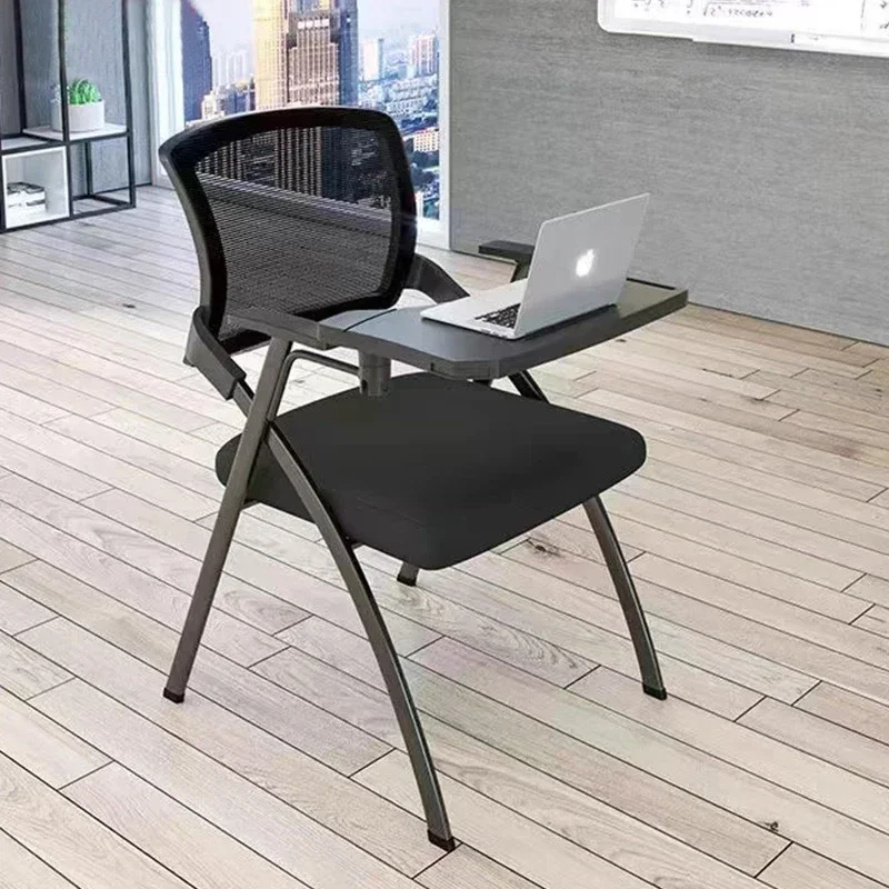 Folding training chair with foldable writing board,desk board,  office meeting room, integrated table and chairs, conference