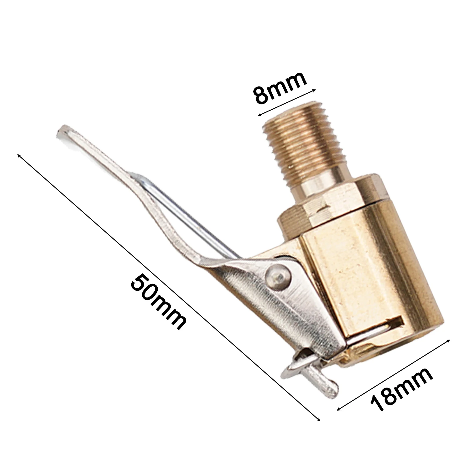 

Inflation Tyre Valve 2 Piece Inflator Pump Quick Release Tire Inflation Valve Connector 2pc Accessories Copper