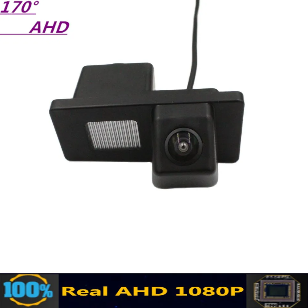 170° AHD 1080P Car License Plate Rear View Camera For SsangYong Actyon Sports 2006~2019 Kyron Rexton Reverse Parking Monitor