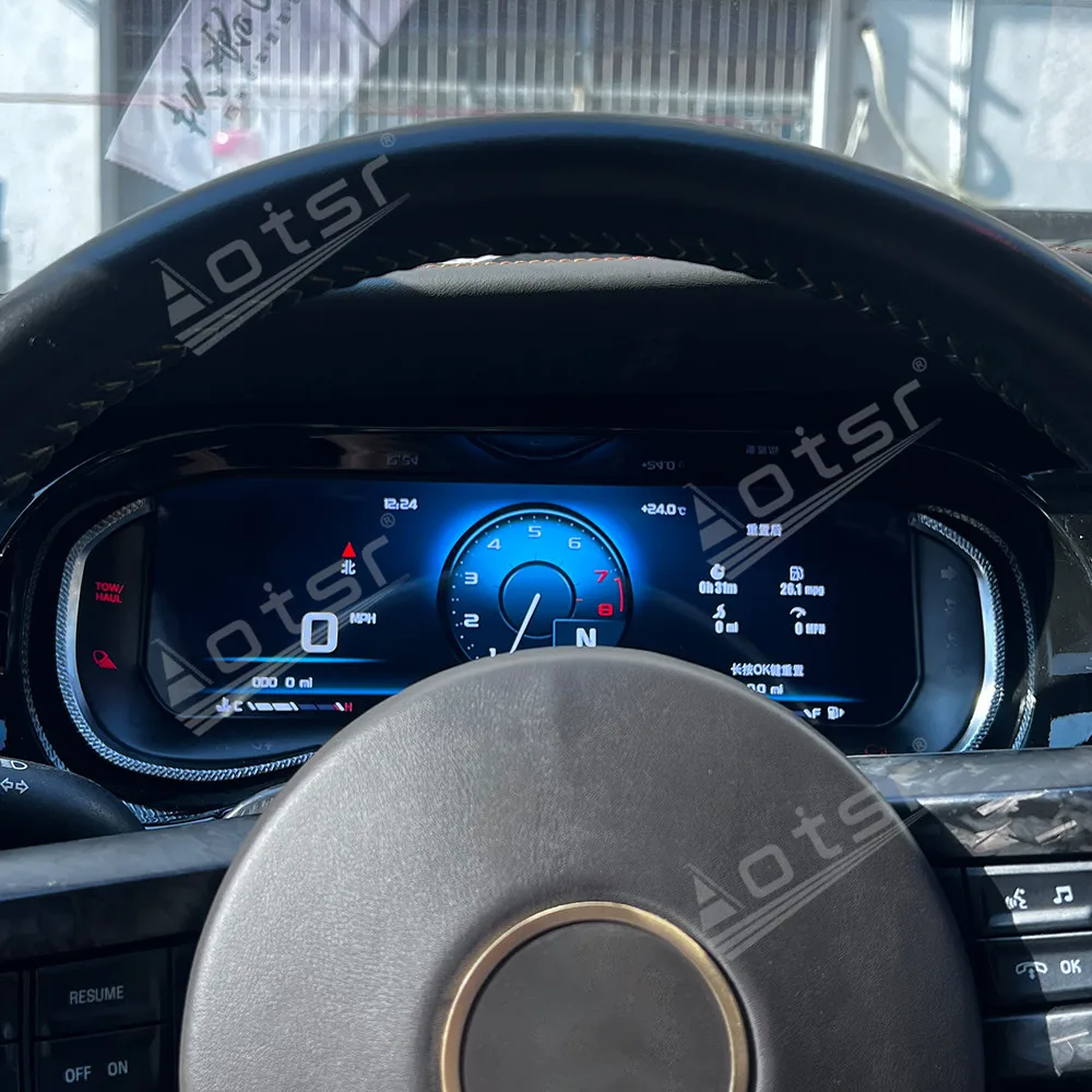 2026 For Ford Mustang GT500,2006-2014,LCD instrument panel,digital cluster, speedometer with space tachometer, virtual cockpit