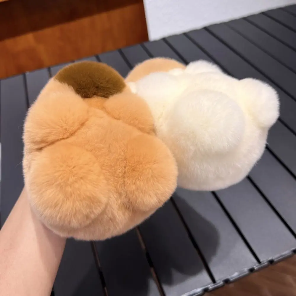 Otter Rabbit Fur Capybara Plush Pendant Hanging Simulation Capybara Plush Keyring Fuffy Ornament Capybara Plushie Doll Schoolbag