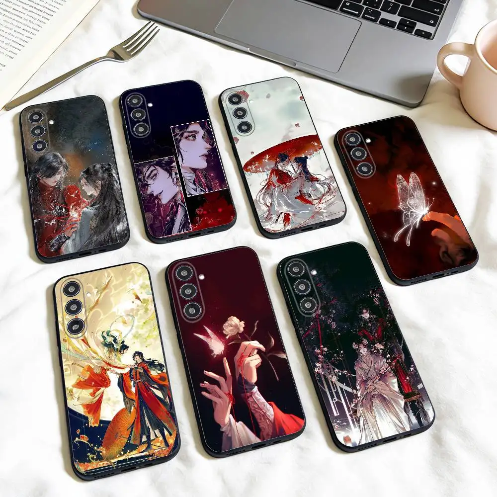 

Fanart H-Heaven Officials Blessing phone Case For Samsung Galaxy A73,A72,A71,A70,A53,A52,A51,Others Soft Black Shell