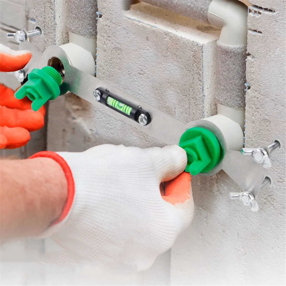 ABXHH Livellatore per tubi di acqua calda e fredda in metallo con indicatore di livello a bolla-Strumento di livellamento di precisione per le regolazioni idrauliche