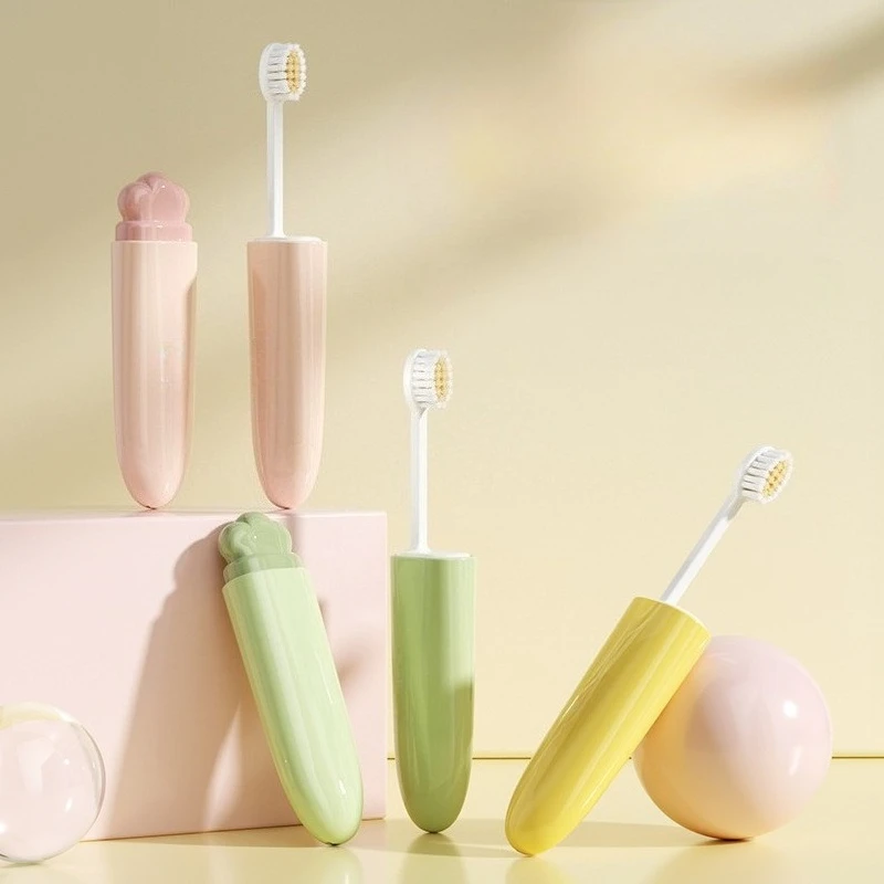 30Pcs Dental Brand-new Portable Travel-sized Folding Toothbrush and Toothpaste Set Multi-functional Suitable for Adults