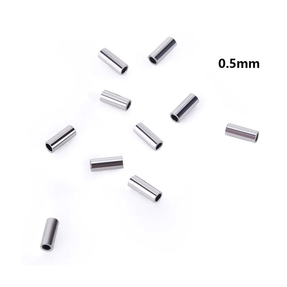 Dental Mini Crimpable Stops 50PCS0.5mm 50PCS0.8mm 25PCS0.5mm/25PCS0.8mm For Orthodontic On Archwire Bracket Orthodontic Wires