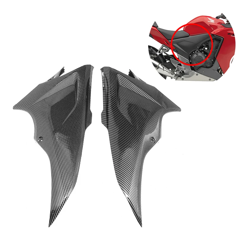 

Motorcycle Accessories Carbon Fiber Side Tank Gas Lower Driver Seat Fairing For HONDA CBR 500R 500 R CBR500R 2013 2014 2015