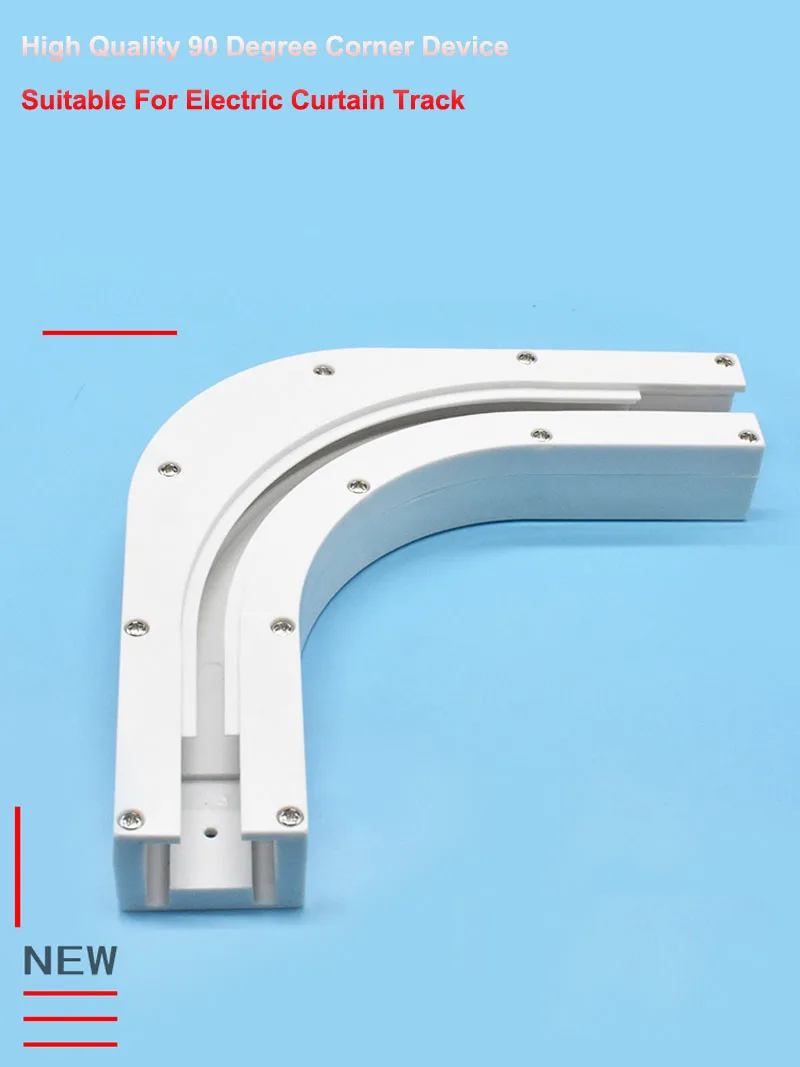 

High Quality 90 Degree Corner Device Suitable For Jia Li Si Rail,Electric Curtain Track Connector