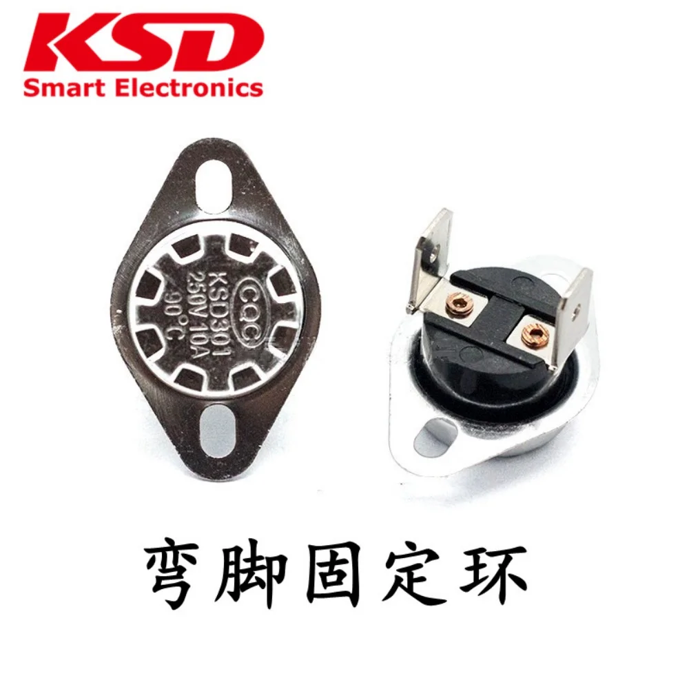 5PCS Temperature Control Switch KSD301 KSD302 40 To 150 Degrees  10A Normally Open Normally Closed