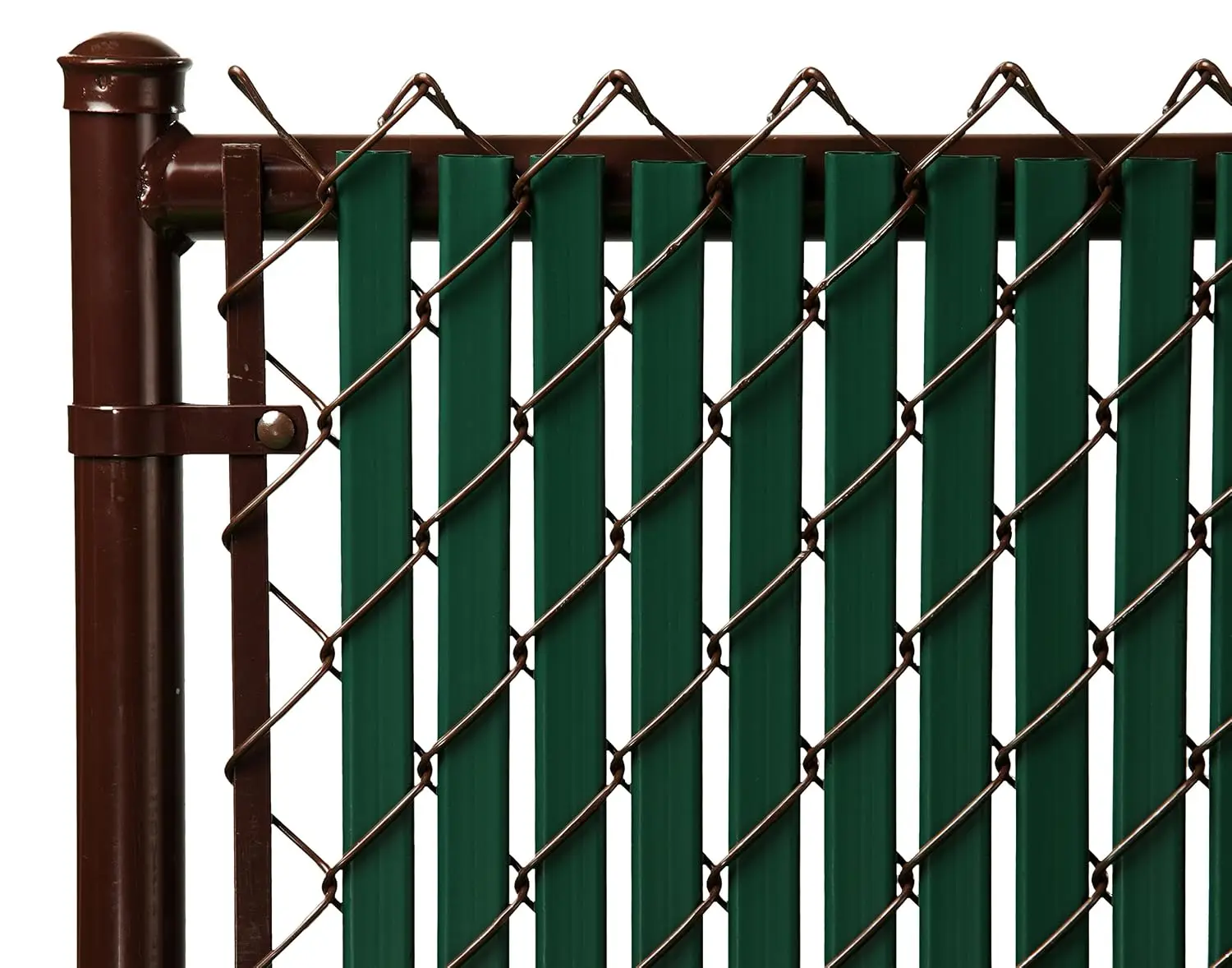 Tube Slat Double-Wall Bottom Locking Privacy Slat for 3'-8' Chain Link Fence, 6ft Green, Customized