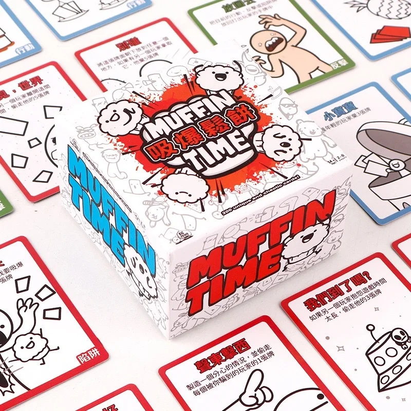 Funny Casual Board Game Muffin Time 28 People Cartoon Card Party Game Leisure Activity Wool Tabletop Game for Gathering