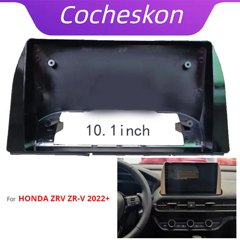 10 12.3 Inch Car Radio Fascia Panel for HONDA ZRV ZR-V 2022 Dash Kit Mount Install Facia Console Bezel Plate GPS Adapter