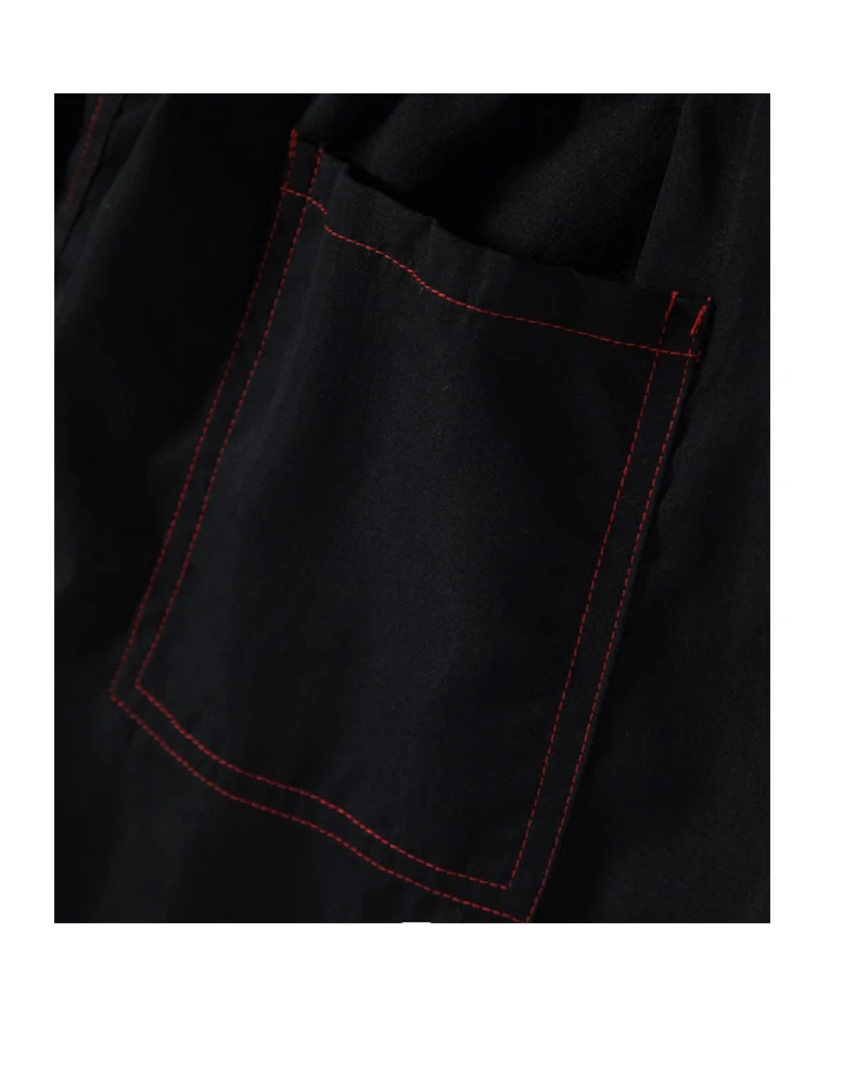 Men\'s Solid Color Shorts Black Colorblock Pants