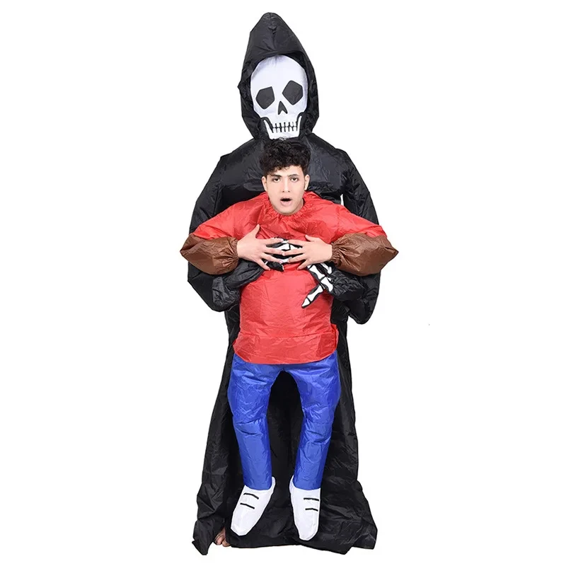 Adult Funny Men And Women Ghost Hug Inflatable Costume Cosplay Clothes Halloween Carnival Theme Party Amusement Park Scenic Set