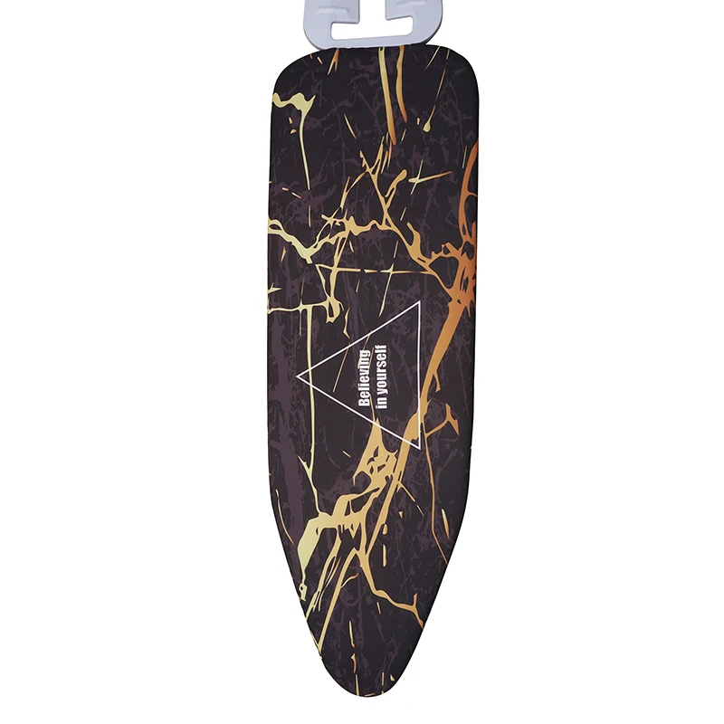 Protective Nonslip Ironing Board Cover in Marble Cloth Print Heat Insulation and Soft Design for Long Term Use
