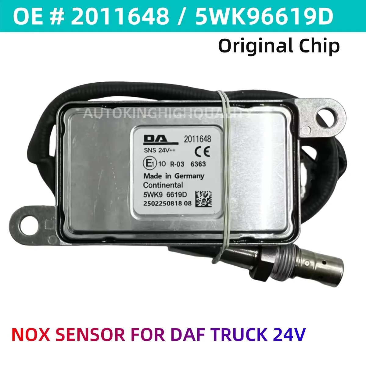 OEM 5WK96619D 5WK96619C 2011648 1793378 1836059 DAF XF 105 트럭 24V 용 고품질 새 질소 산소 센서 NOX 센서