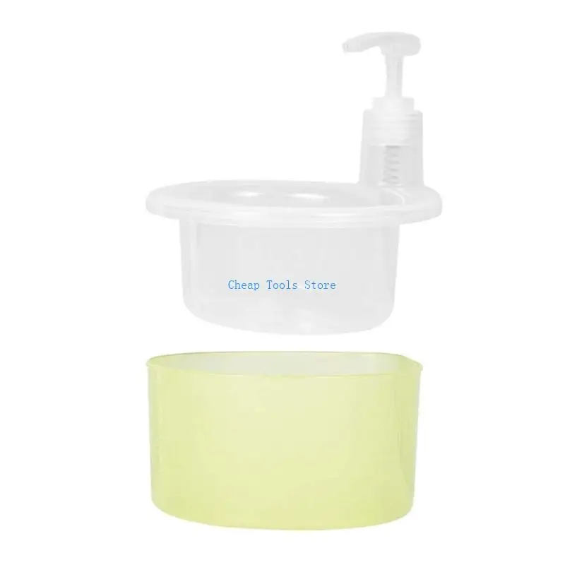 

G88B Kitchen Dish Soap Dispenser Soap Dispenser and Scrubber Holder Dishwashing Liquid Dispenser Countertop Organizers