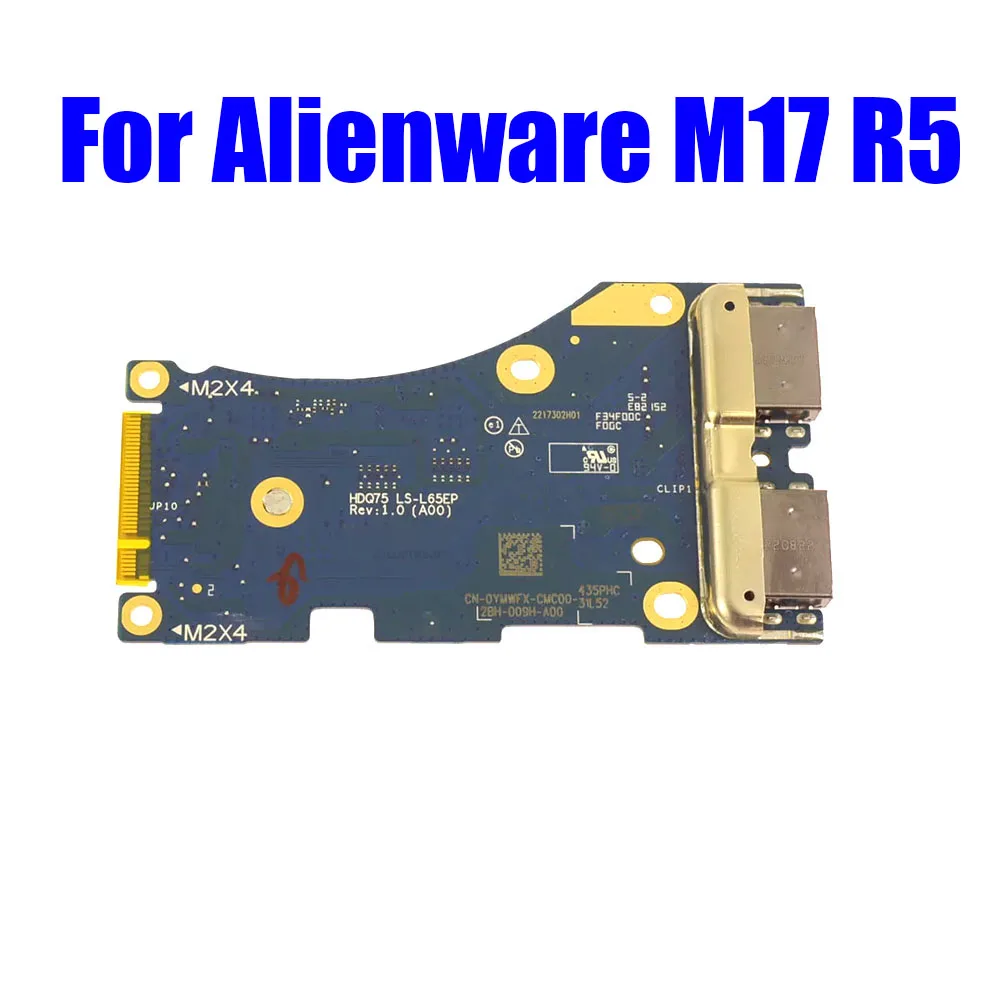 

Laptop USB Ports IO Circuit Board For Alienware M17 R5 AMD 0YMWFX YMWFX HDQ75 LS-L65EP Without IR Interface