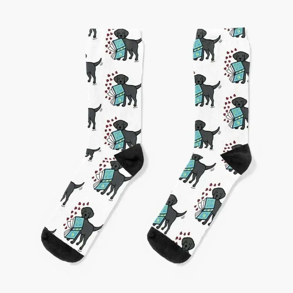 

Black Labrador Book Of Love Socks soccer anti-slip hiphop Run FASHION Socks For Men Women's